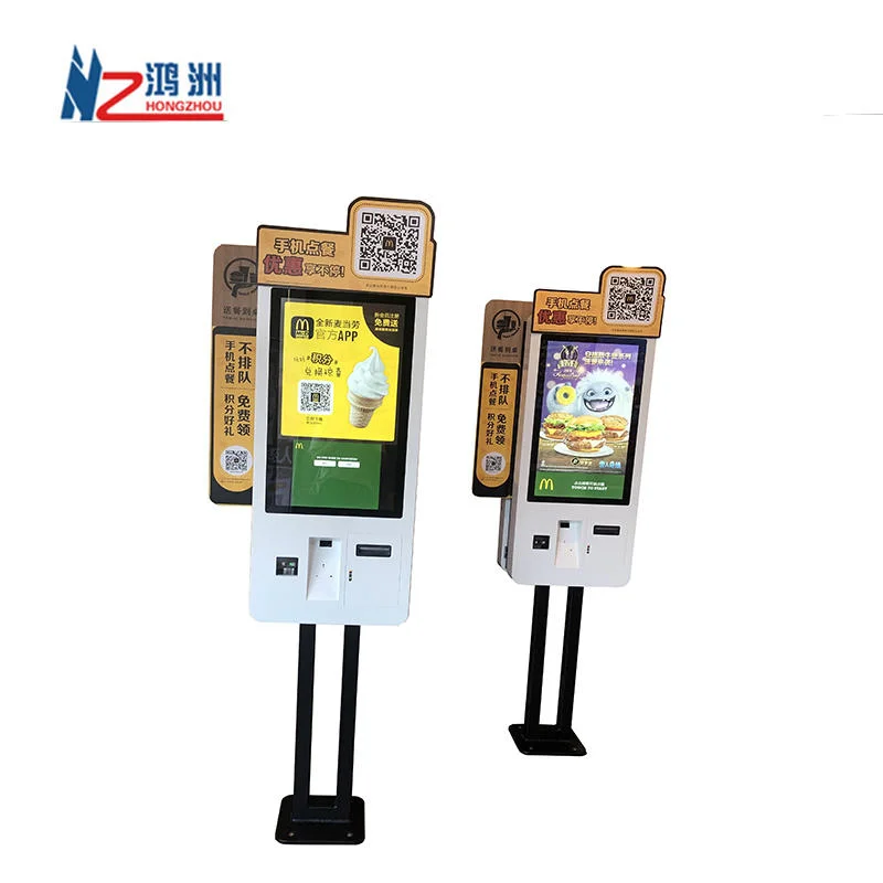 32 Inch Touch Screen Interactive Mcdonalds Fast Food Self Order Kiosk