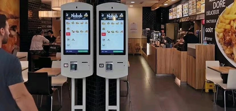 21.5/32/43inch Touch Screen Self-Ordering and Payment Kiosk, Interactive Self Service Payment Kiosk for Restaurant Automatically Ordering Support Printing