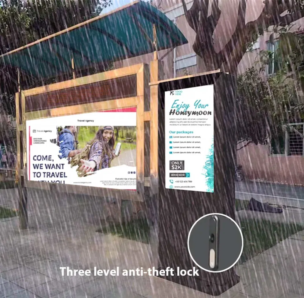 Outdoor Waterproof Advertising Display Kiosk Wall Mounted Screen LCD Digital Signage