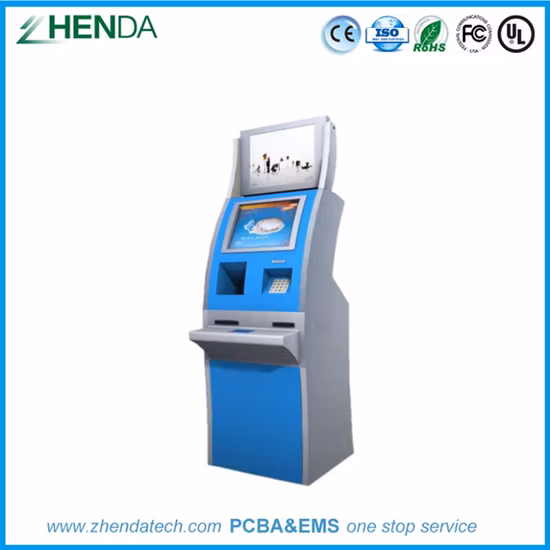 Customized Self Service Order Payment Touch Screen Kiosk Self Pay Machine Barcode Scanner Kiosk for Chain Store / Restaurant with Certifications From Zhenda