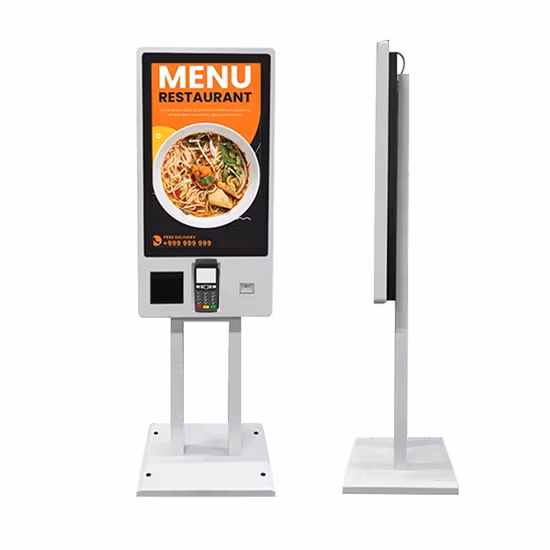 Fast Food Restaurant 32-Inch Smart Touch Screen Self-Service Order Payment Kiosk
