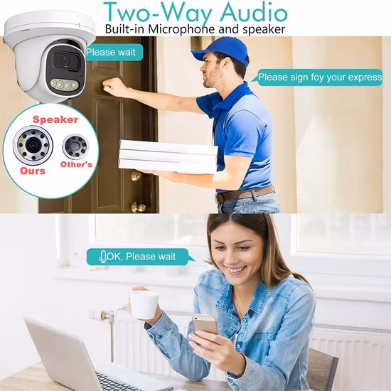Video Security Camera System Waterproof Dome Indoor Outdoor CCTV Surveillance Camera