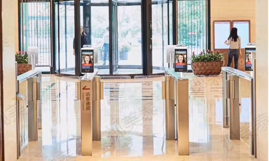 Body Temperature Screening Security Gate, Face Recognition Thermometer